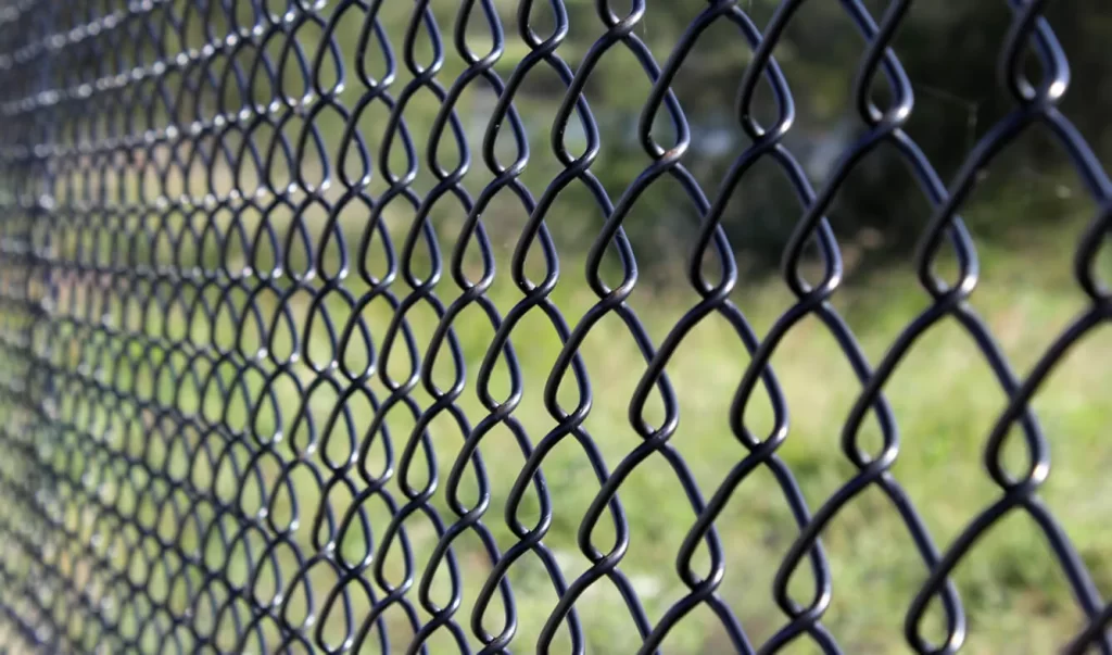 black-chain-link-fence