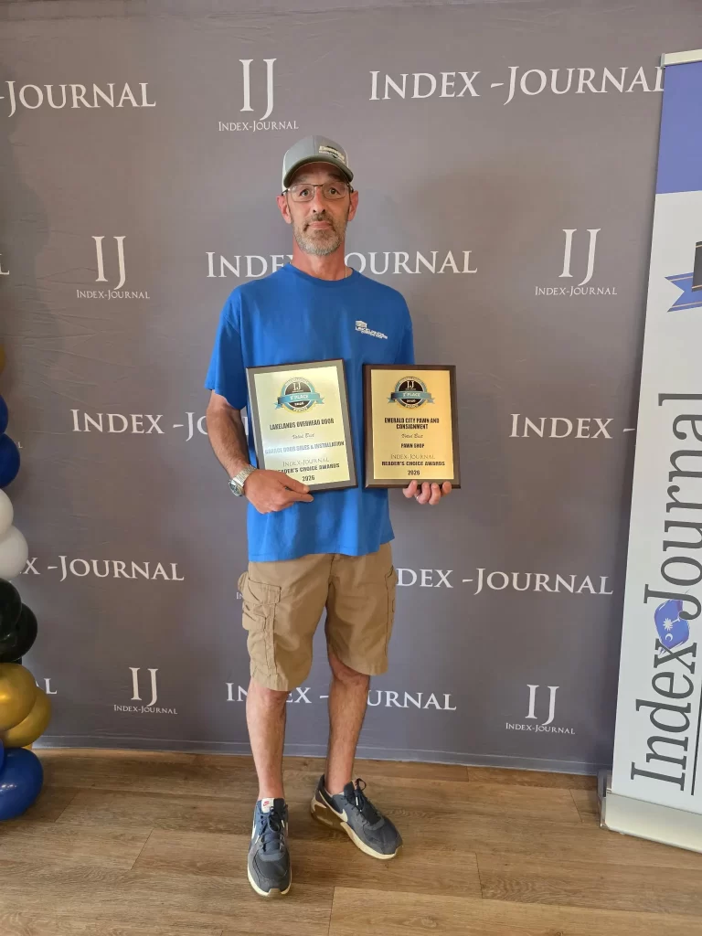 index-journal-award-winner Lakelands Overhead Door won the 2026 1st Place Index Journal Readers Choice Award